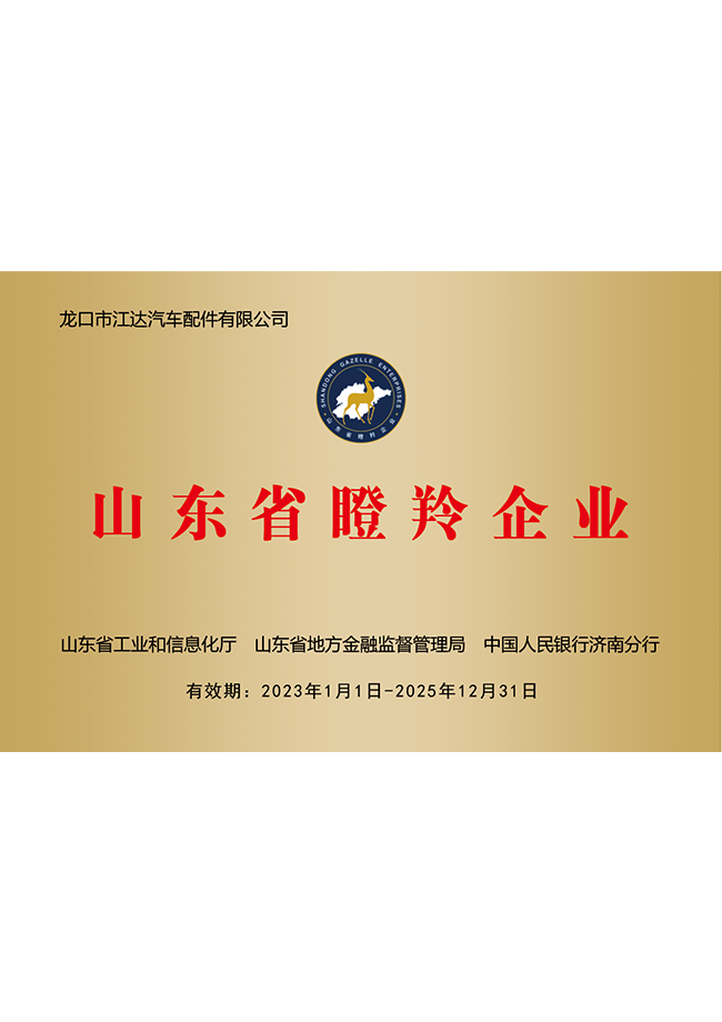 山東省瞪羚企業(yè)